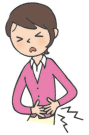 隨著囊腫變大，腎膜伸展，產生胃部與側腹疼痛。 細菌感染囊腫，產生疼痛、發燒、胃部感染，側腹腫脹。
